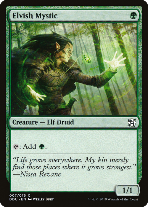 Elvish Mystic (DDU-007) - Duel Decks: Elves vs. Inventors