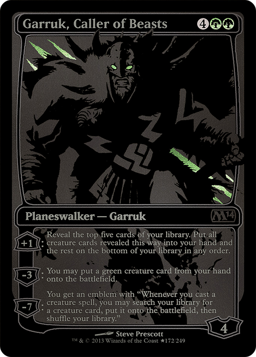Garruk, Caller of Beasts (SDCC 2013 Exclusive) (MEDIA-172★) - San Diego Comic-Con 2013 Foil