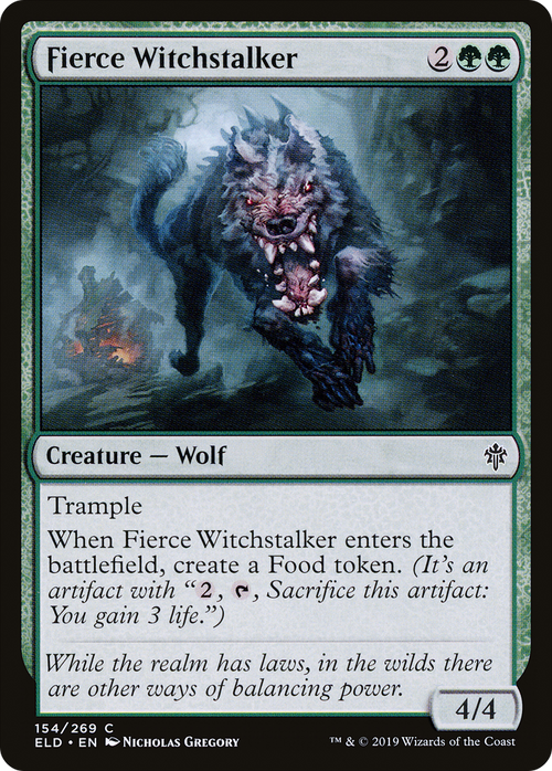 Fierce Witchstalker (ELD-154) - Throne of Eldraine Foil
