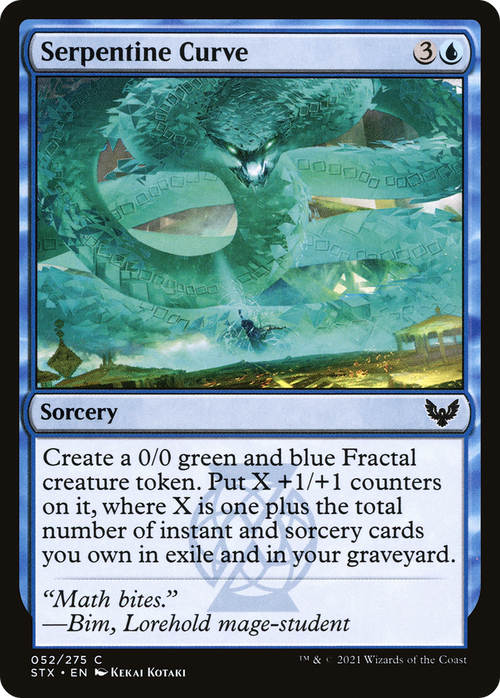 Serpentine Curve (STX-052) - Strixhaven: School of Mages
