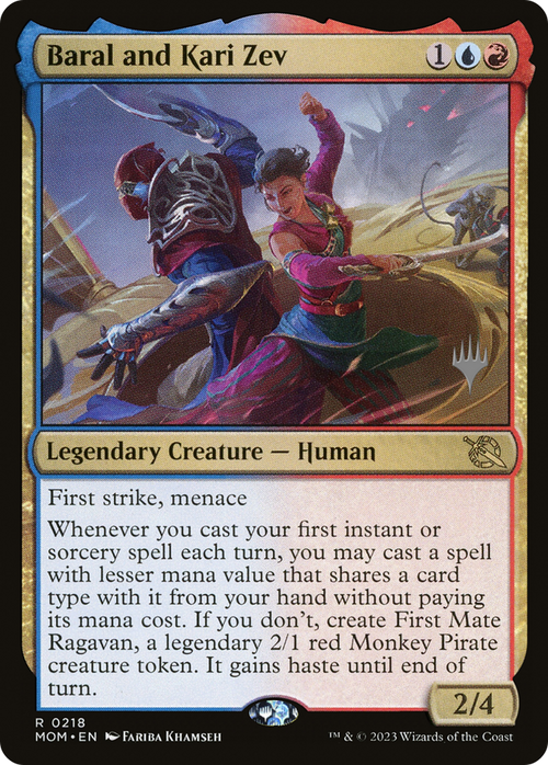 Baral and Kari Zev (PPMOM-218) - March of the Machine Promos Foil