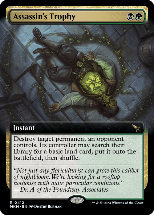 Assassin's Trophy (Extended Art) (MKM-412) - Murders at Karlov Manor: (Extended Art) Foil