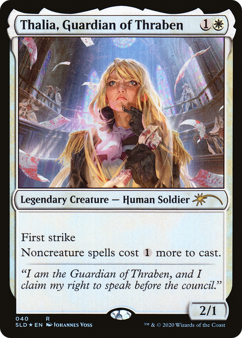 Thalia, Guardian of Thraben (040) (SLD-040) - Secret Lair Drop Foil