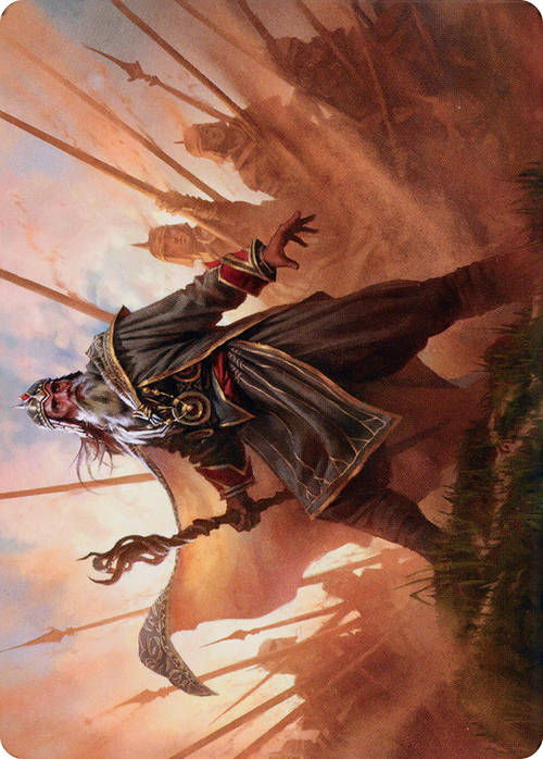 Hazezon, Shaper of Sand // Hazezon, Shaper of Sand (ADMU-046) - Dominaria United Art Series (Borderless)