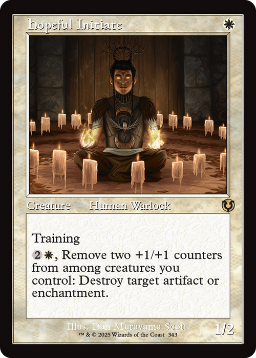 Hopeful Initiate (Retro Frame) (INR-343) - Innistrad Remastered