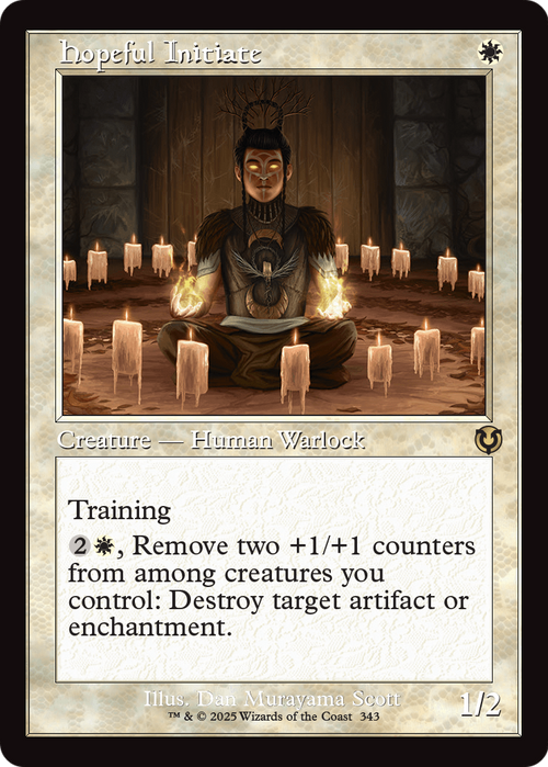Hopeful Initiate (Retro Frame) (INR-343) - Innistrad Remastered