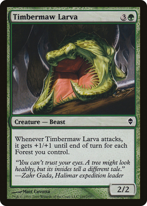 Timbermaw Larva (ZEN-189) - Zendikar Foil