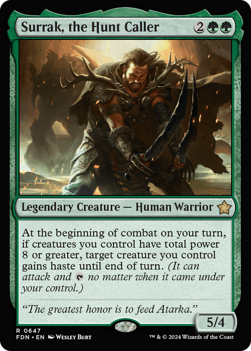Surrak, the Hunt Caller (0647) (FDN-647) - Foundations