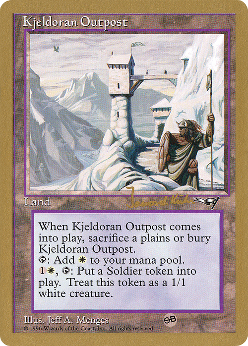 Kjeldoran Outpost - 1997 Janosch Kuhn (ALL) (WCD-) - World Championship Decks 1997
