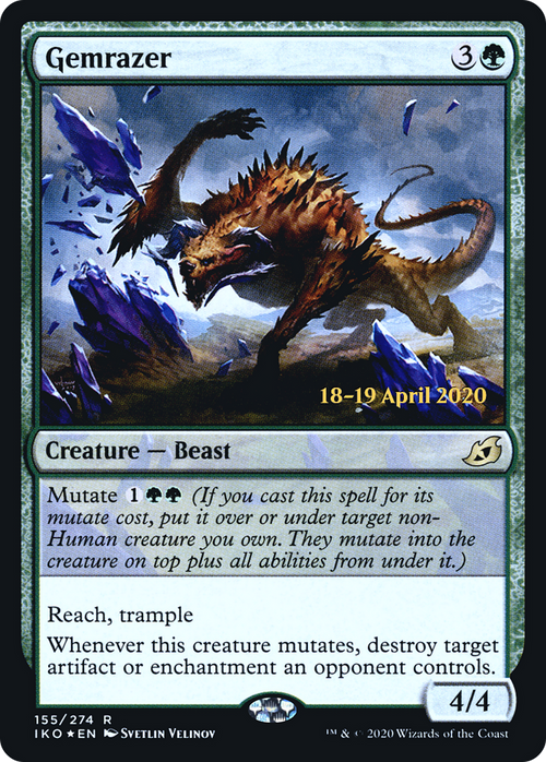 Gemrazer (PRE-155S) - Ikoria: Lair of Behemoths Promos Foil