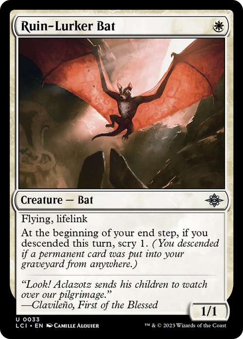 Ruin-Lurker Bat (LCI-033) - The Lost Caverns of Ixalan Foil