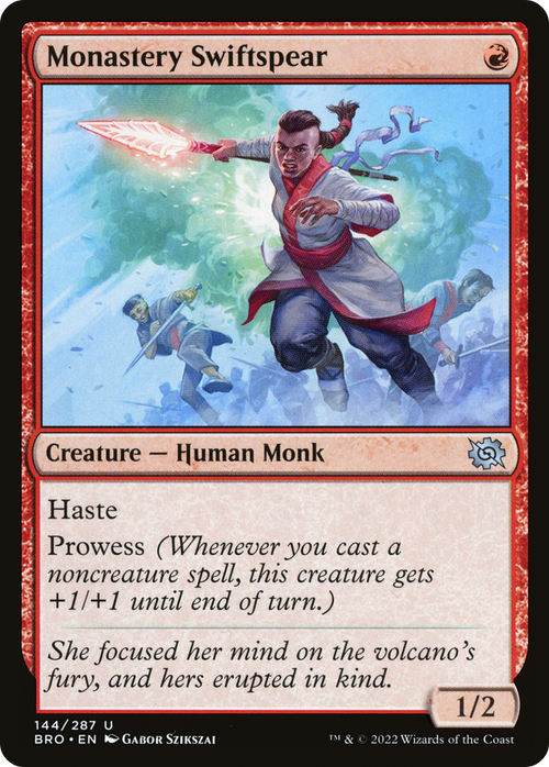 Monastery Swiftspear (BRO-144) - The Brothers' War Foil