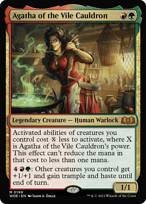 Agatha of the Vile Cauldron (WOE-199) - Wilds of Eldraine Foil