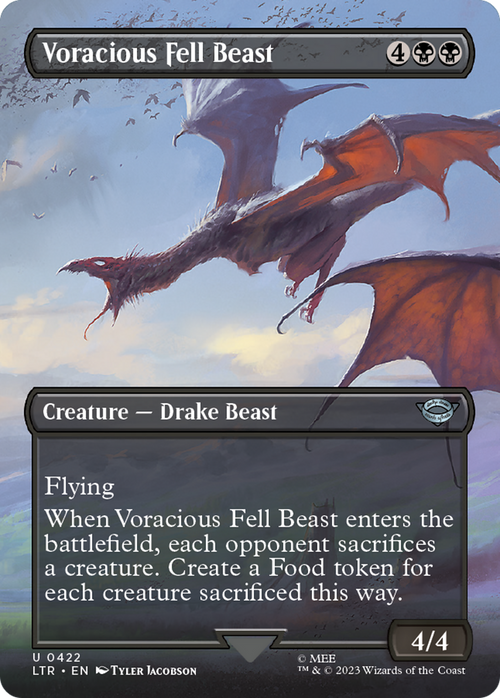 Voracious Fell Beast (Borderless) (LTR-422) - The Lord of the Rings: Tales of Middle-earth