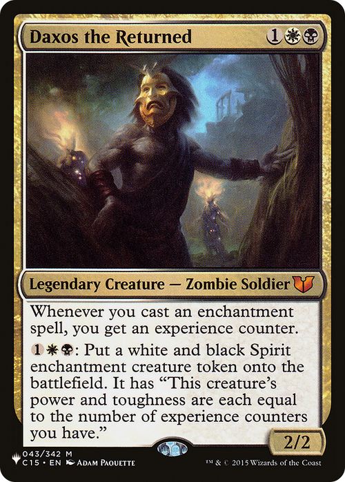 Daxos the Returned (LIST-C15-43) - The List