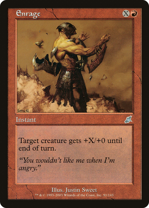 Enrage (SCG-091) - Scourge Foil