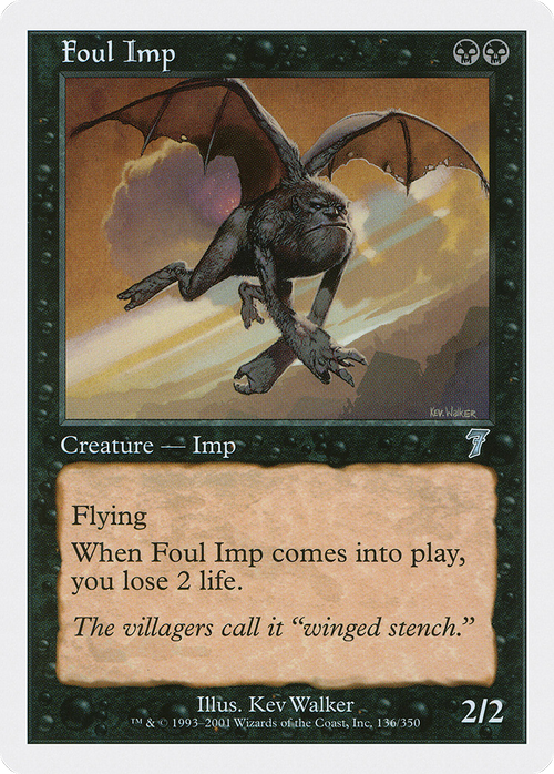 Foul Imp (7ED-136) - 7th Edition Foil