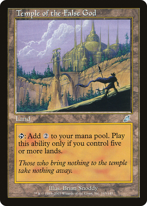 Temple of the False God (SCG-143) - Scourge Foil