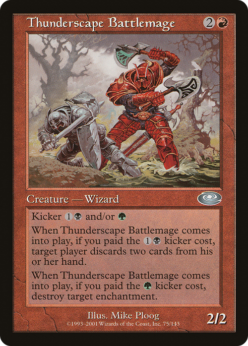 Thunderscape Battlemage (PLS-075) - Planeshift
