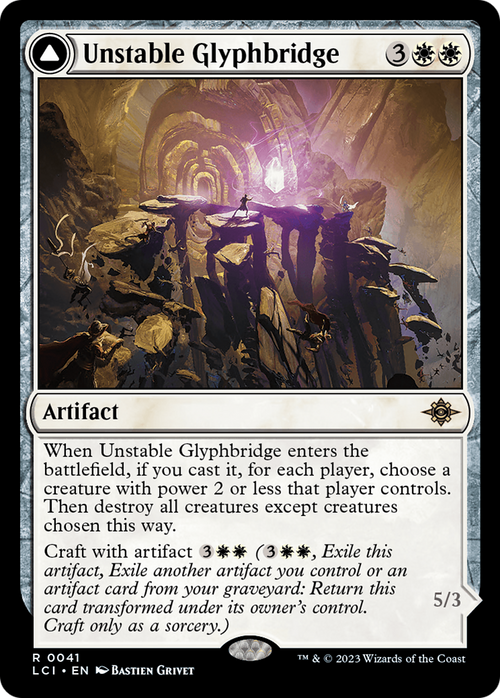 Unstable Glyphbridge (LCI-041) - The Lost Caverns of Ixalan Foil