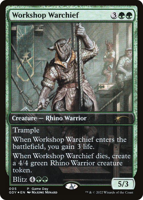 Workshop Warchief (GAME-005) - Game Day Promos Foil