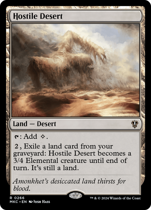 Hostile Desert (MKC-266) - Murders at Karlov Manor Commander