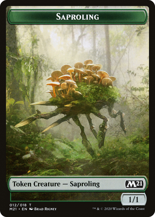 Saproling (TM21-012) - Core Set 2021 Tokens Foil