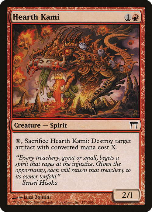 Hearth Kami (CHK-171) - Champions of Kamigawa Foil