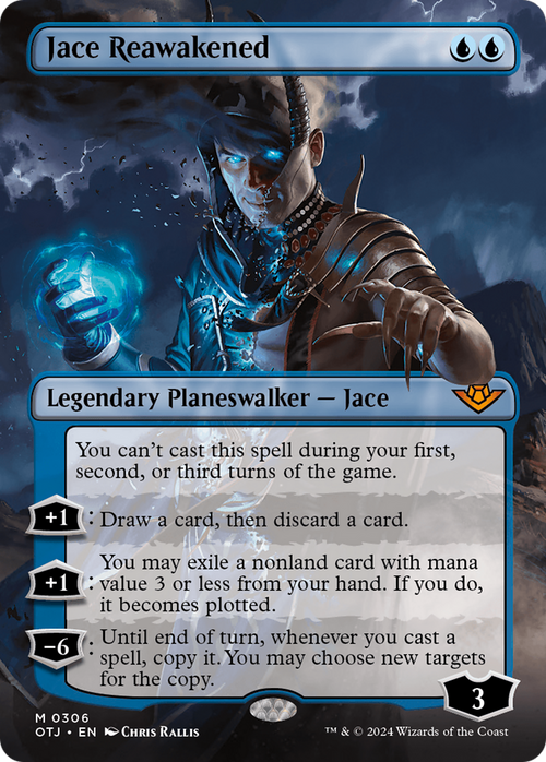 Jace Reawakened (Borderless) (OTJ-306) - Outlaws of Thunder Junction Foil