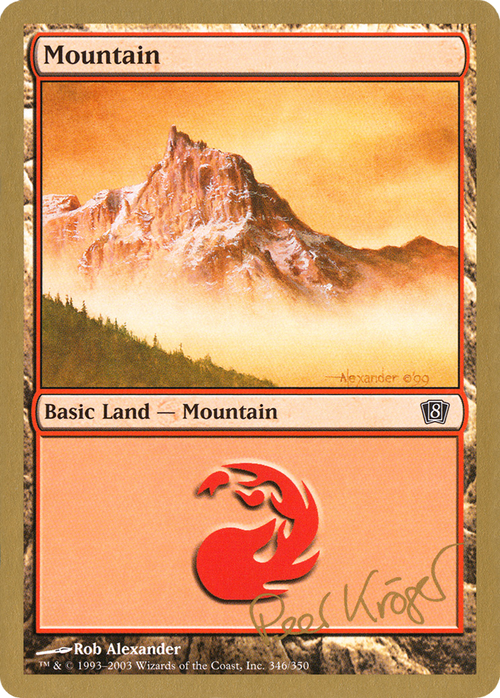 Mountain (346) - 2003 Peer Kroger (8ED) (WCD-PK346) - World Championship Decks 2003