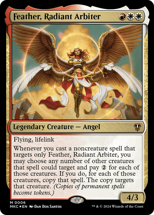 Feather, Radiant Arbiter (MKC-006) - Murders at Karlov Manor Commander Foil