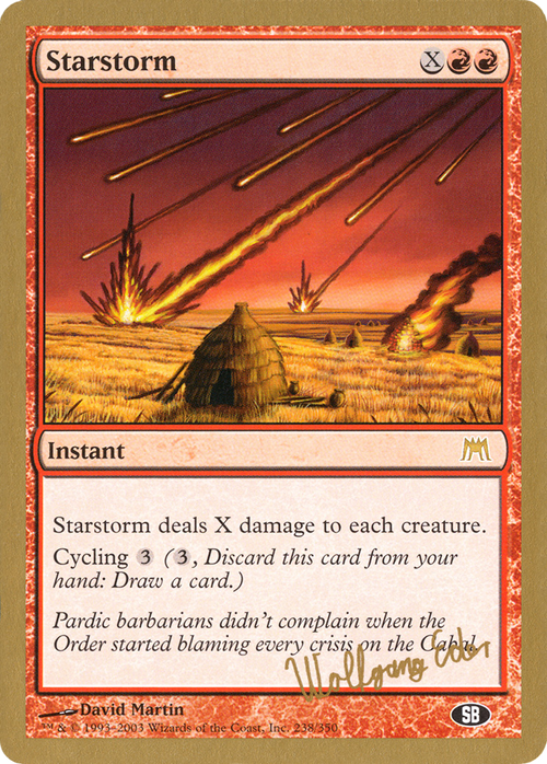 Starstorm - 2003 Wolfgang Eder (ONS) (SB) (WCD-WE328SB) - World Championship Decks 2003