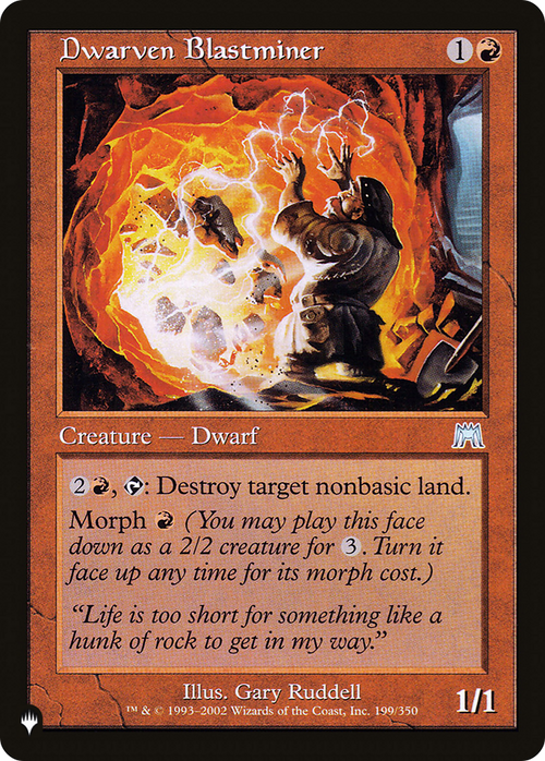 Dwarven Blastminer (LIST-199/350) - The List