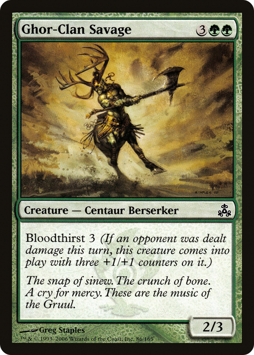 Ghor-Clan Savage (GPT-086) - Guildpact