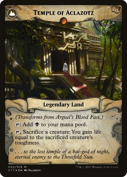 Arguel's Blood Fast (V17-002) - From the Vault: Transform: (compasslanddfc) Foil