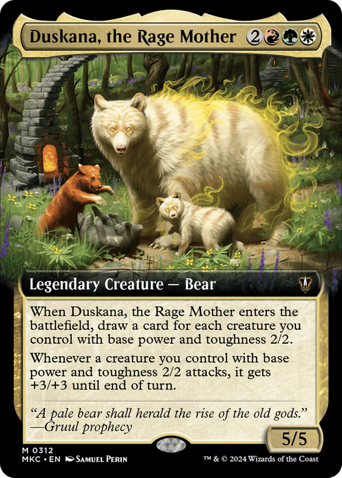 Duskana, the Rage Mother (Extended Art) (MKC-312) - Murders at Karlov Manor Commander: (Extended Art) Foil
