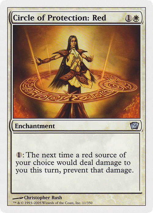 Circle of Protection: Red (9ED-011) - 9th Edition Foil