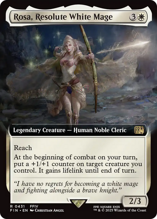 Rosa, Resolute White Mage (Extended Art) (FIN-431) - FINAL FANTASY: (Extended Art)