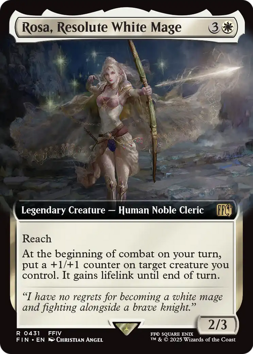 Rosa, Resolute White Mage (Extended Art) (FIN-431) - FINAL FANTASY: (Extended Art) Foil