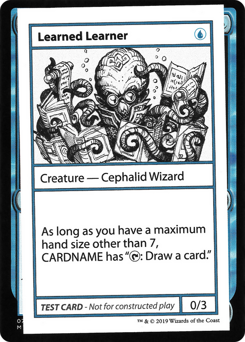 Learned Learner (No PW Symbol) (CMB1-025) - Mystery Booster Playtest Cards 2021