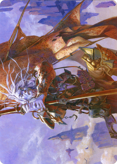 Sea Gate Banneret // Sea Gate Banneret (AZNR-043) - Zendikar Rising Art Series (Borderless)