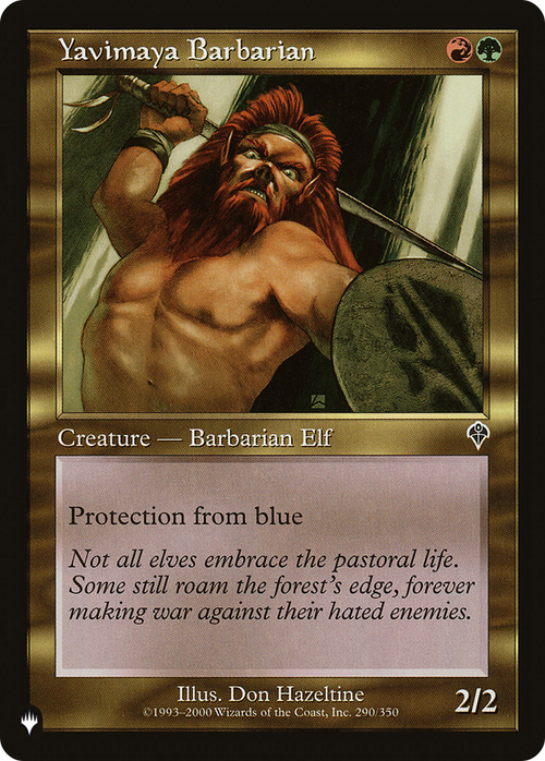 Yavimaya Barbarian (LIST-INV-290) - The List