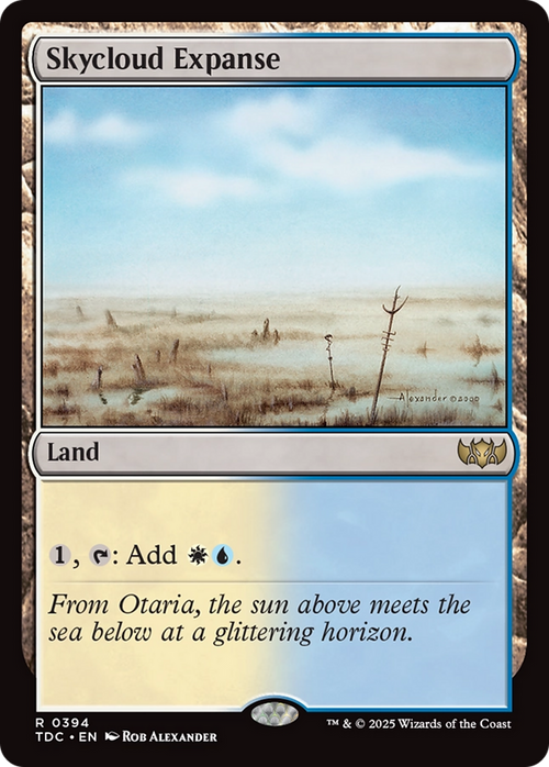 Skycloud Expanse (TDC-394) - Commander: Tarkir: Dragonstorm