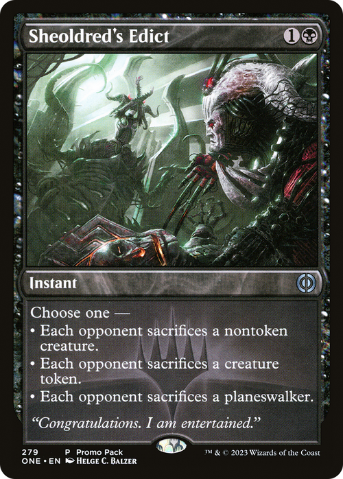 Sheoldred's Edict (PPONE-279) - Phyrexia: All Will Be One