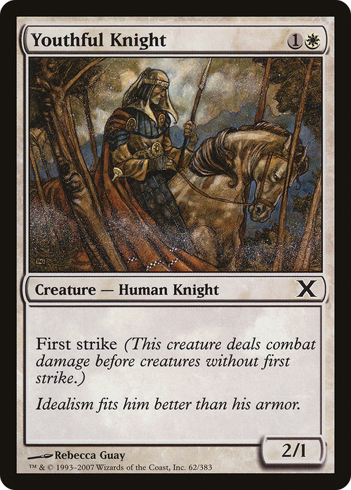 Youthful Knight (10E-062) - Tenth Edition