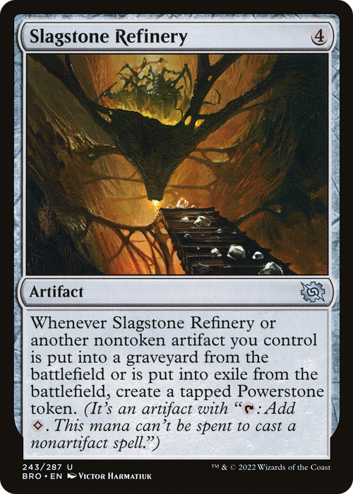 Slagstone Refinery (BRO-243) - The Brothers' War Foil