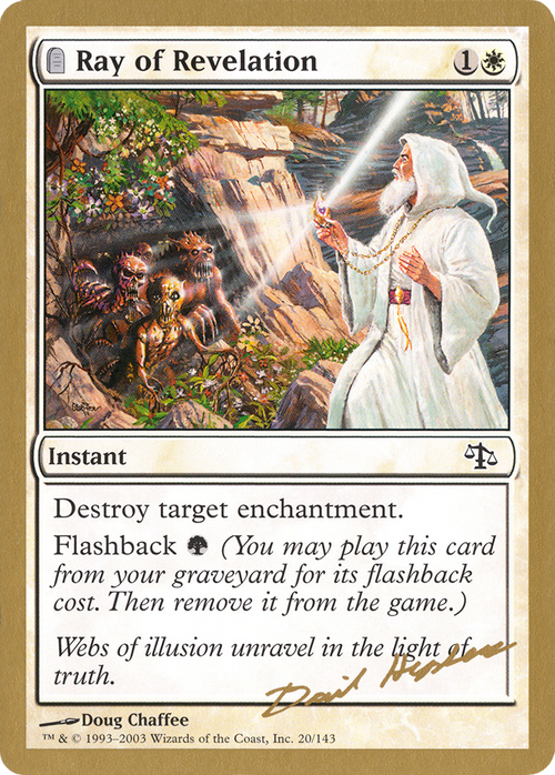 Ray of Revelation - 2003 Dave Humpherys (JUD) (WCD-DH20) - World Championship Decks 2003: (tombstone)