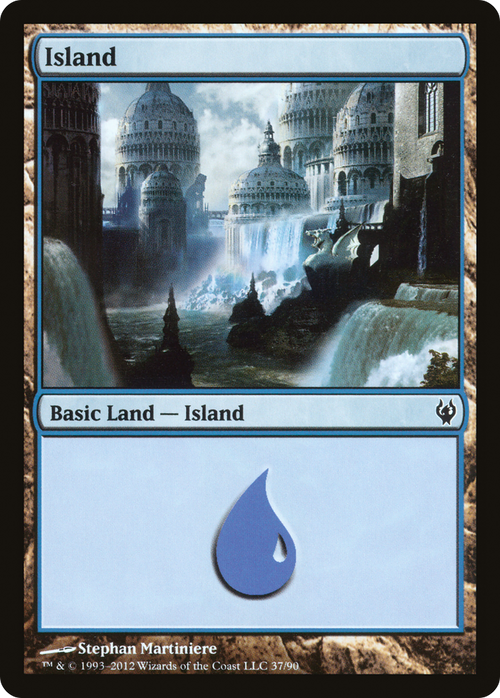 Island (37) (DDJ-037) - Duel Decks: Izzet vs. Golgari