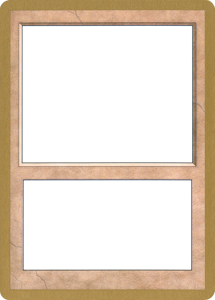 2001 World Championship Blank Card (WCD-) - World Championship Decks 2001