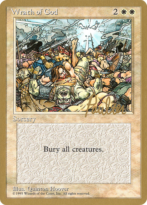 Wrath of God - 1996 Preston Poulter (4ED) (WCD-) - Pro Tour Collector Set